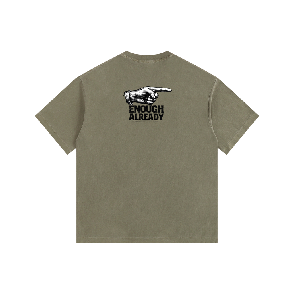 Vintage Washed Oversized Cotton T-Shirt