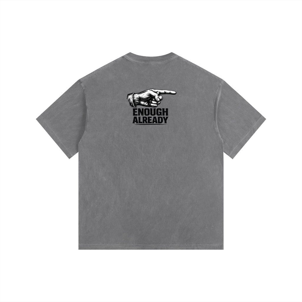 Vintage Washed Oversized Cotton T-Shirt