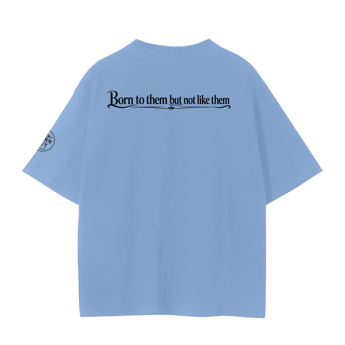 Unisex Seamless T-Shirt Rear and sleeve