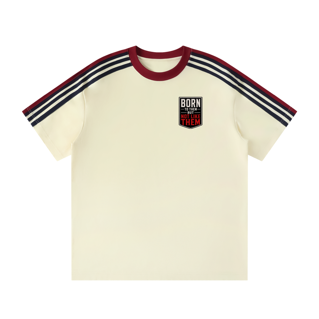 Unisex Colorblock Striped T-Shirt