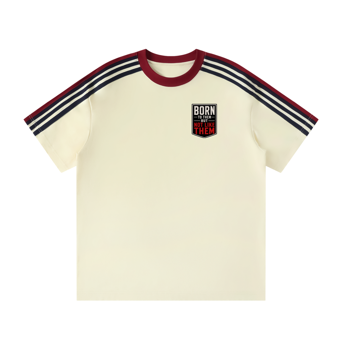 Unisex Colorblock Striped T-Shirt