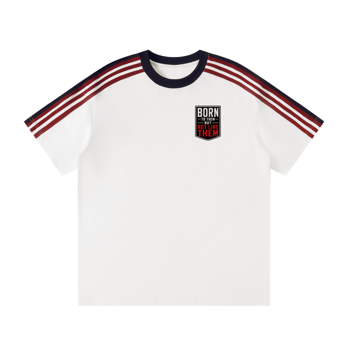 Unisex Colorblock Striped T-Shirt