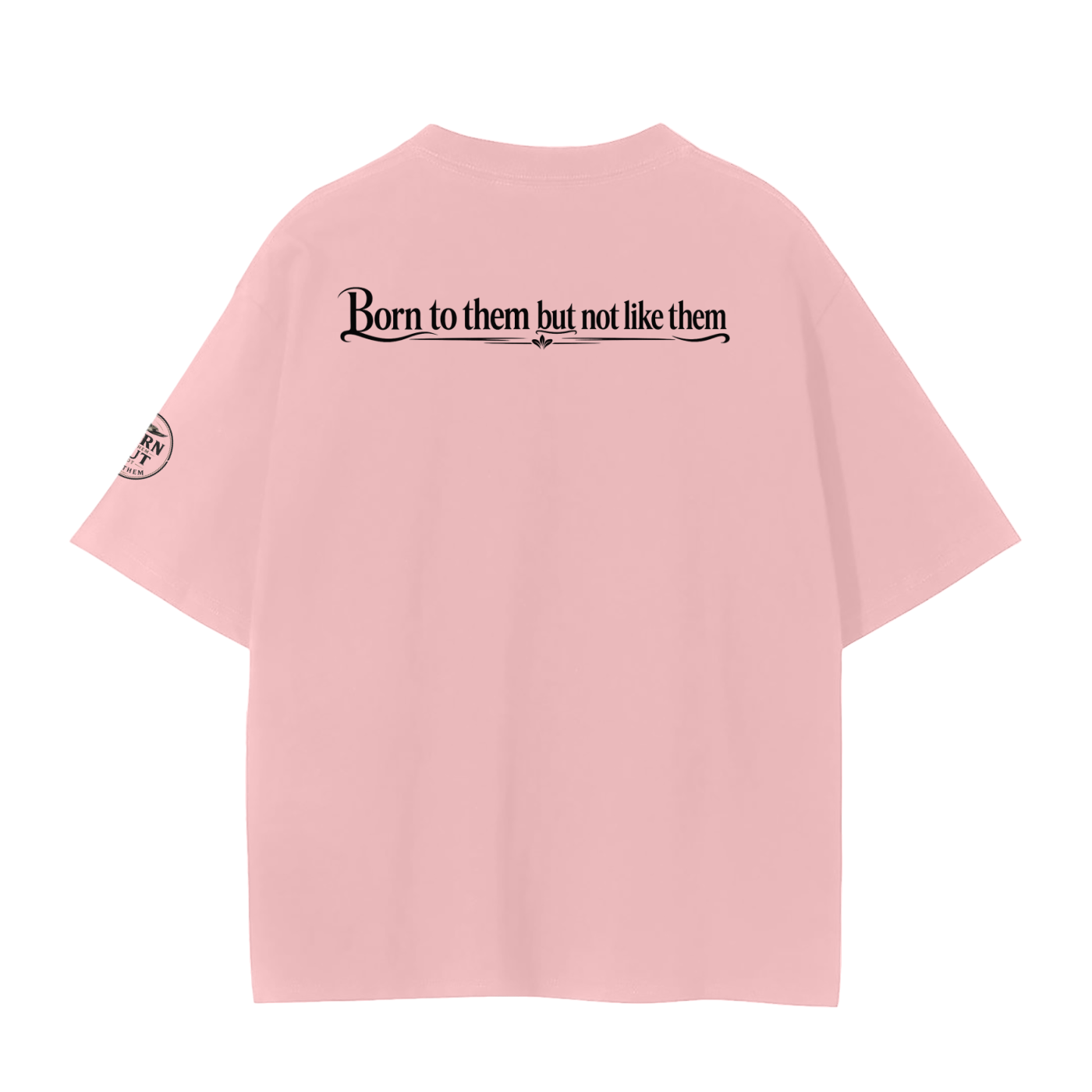 Unisex Seamless T-Shirt Rear and sleeve