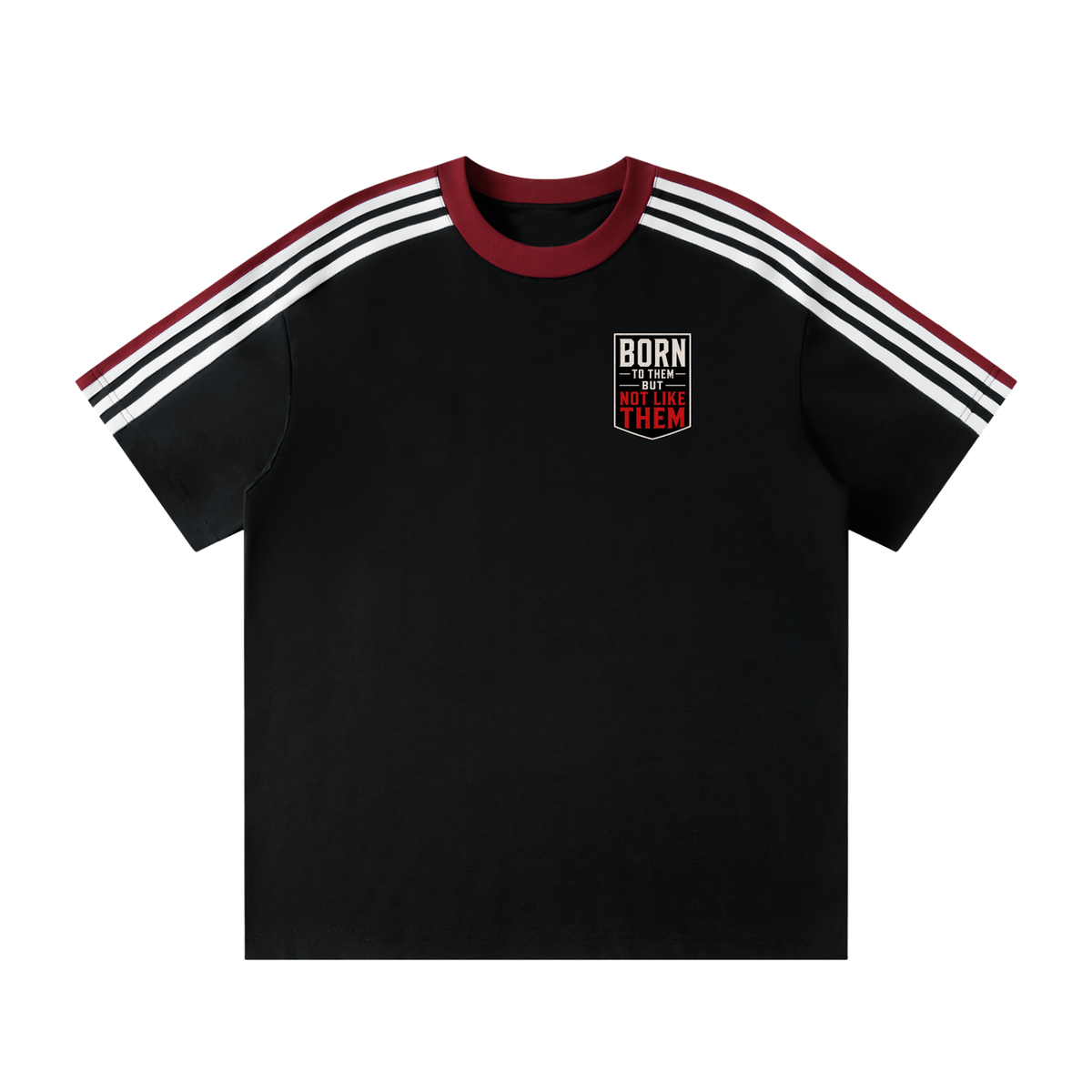 Unisex Colorblock Striped T-Shirt