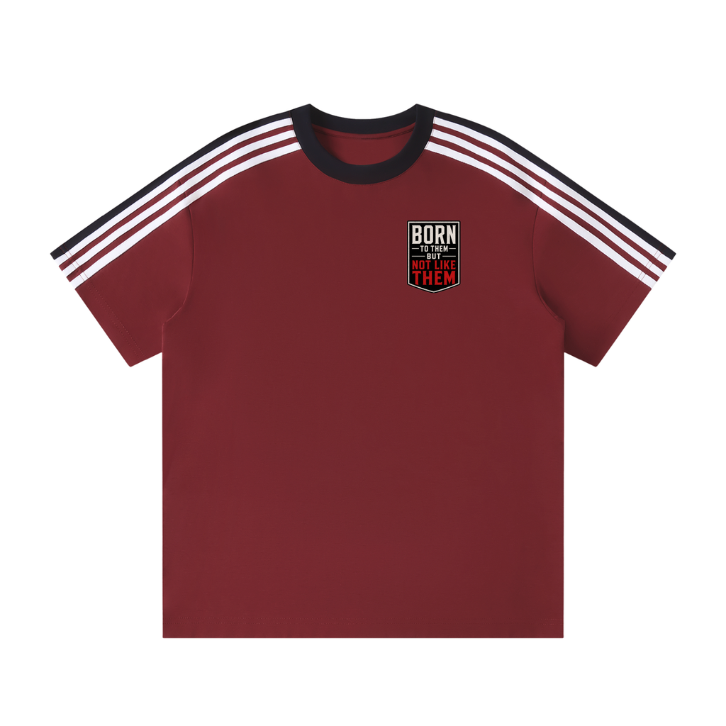 Unisex Colorblock Striped T-Shirt