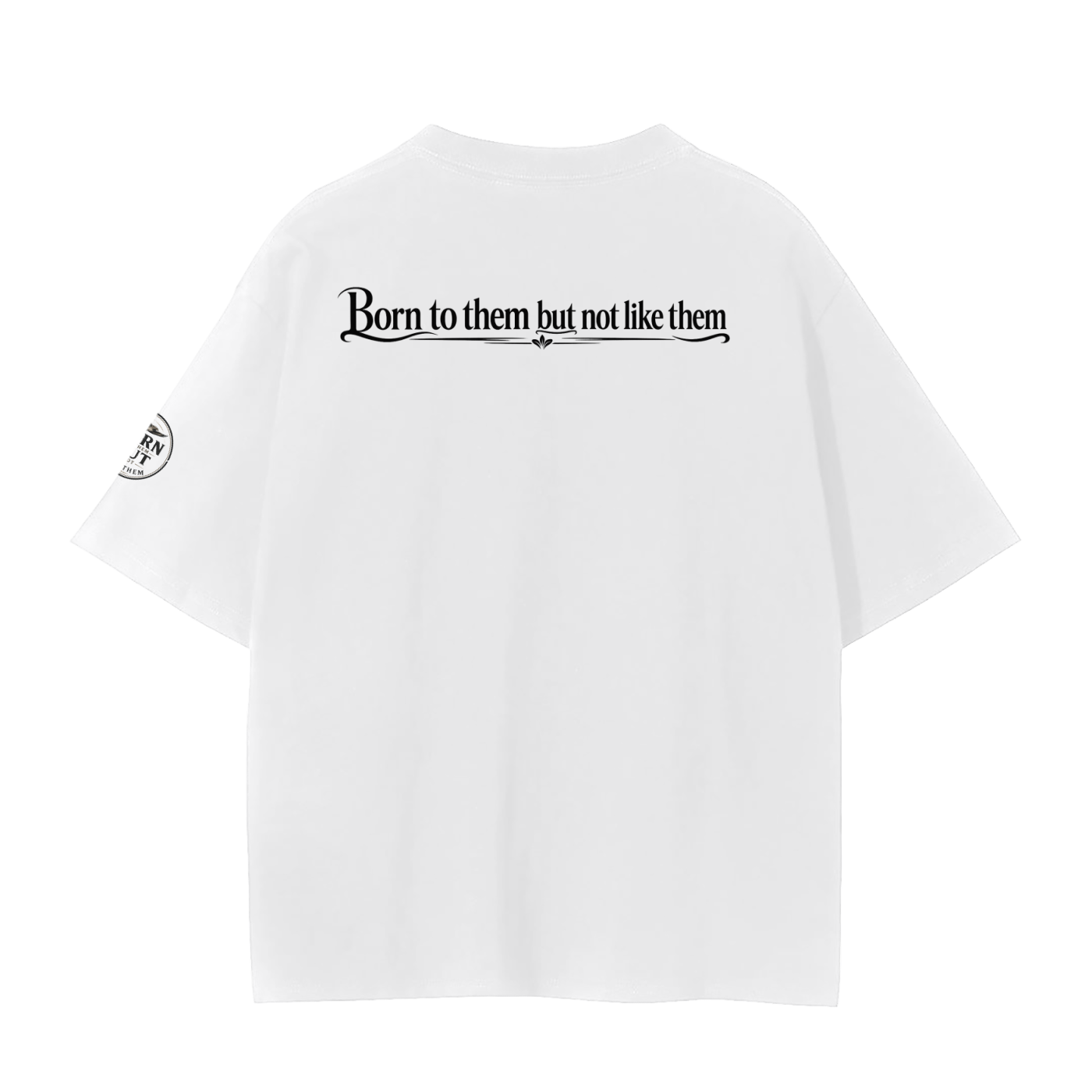 Unisex Seamless T-Shirt Rear and sleeve