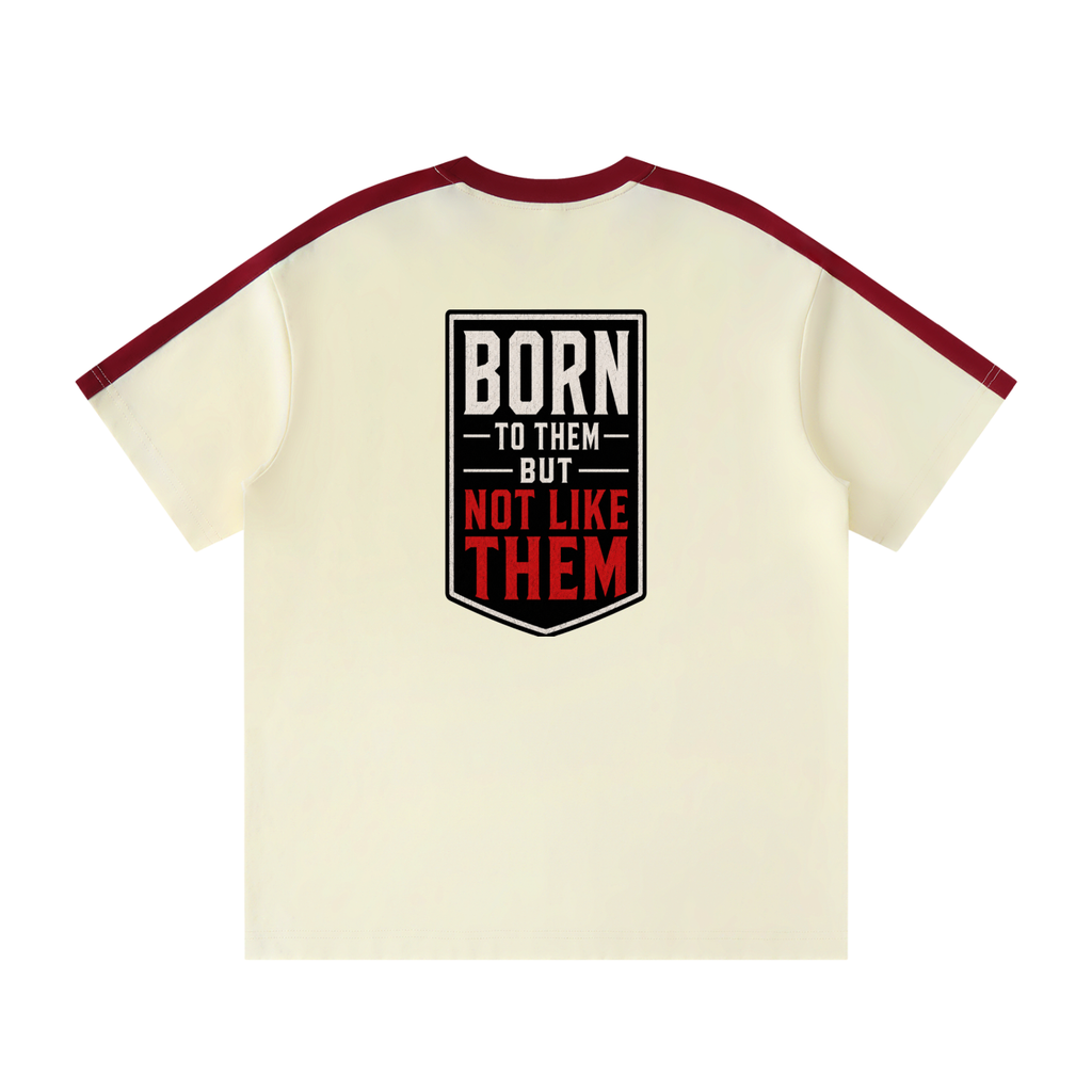 Unisex Colorblock Striped T-Shirt