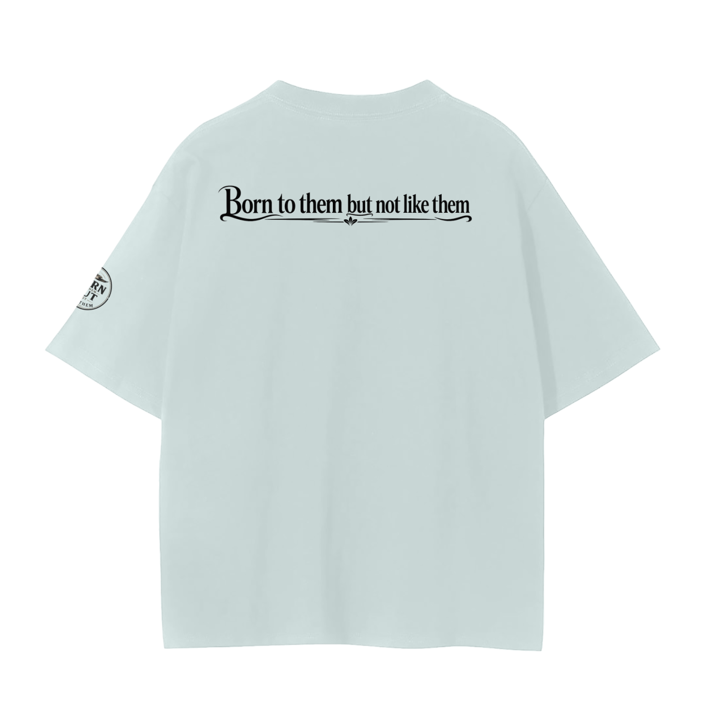 Unisex Seamless T-Shirt Rear and sleeve