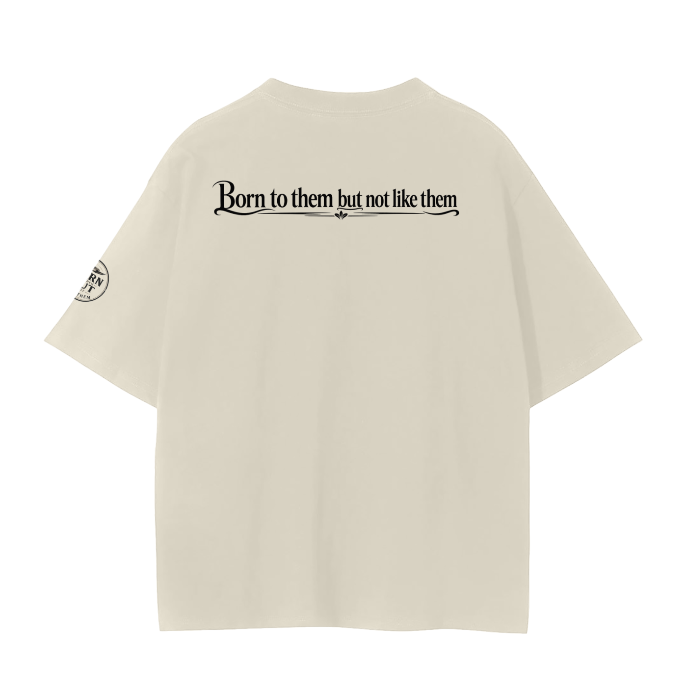 Unisex Seamless T-Shirt Rear and sleeve