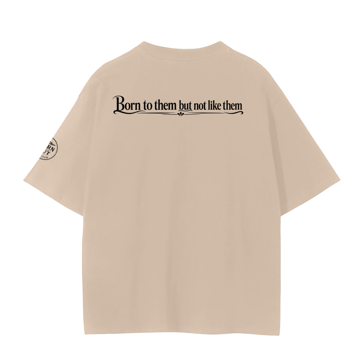 Unisex Seamless T-Shirt Rear and sleeve