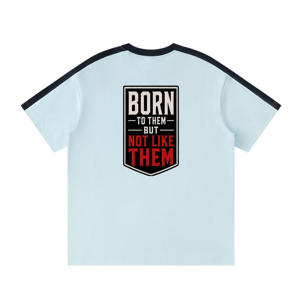 Unisex Colorblock Striped T-Shirt