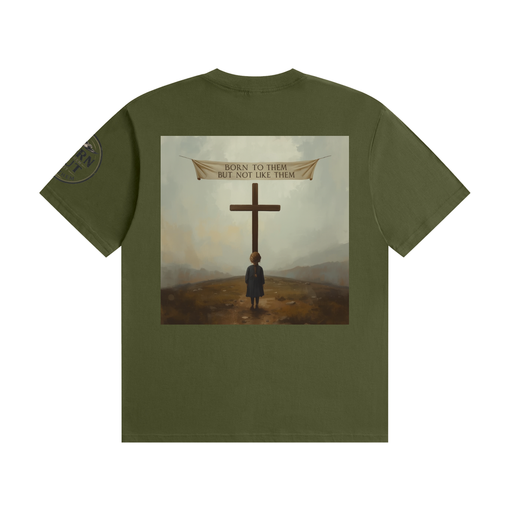 Unisex Seamless Cotton T-Shirt "cross my heart"