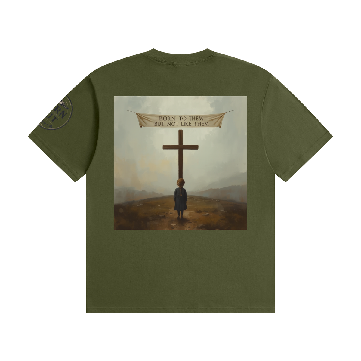 Unisex Seamless Cotton T-Shirt "cross my heart"