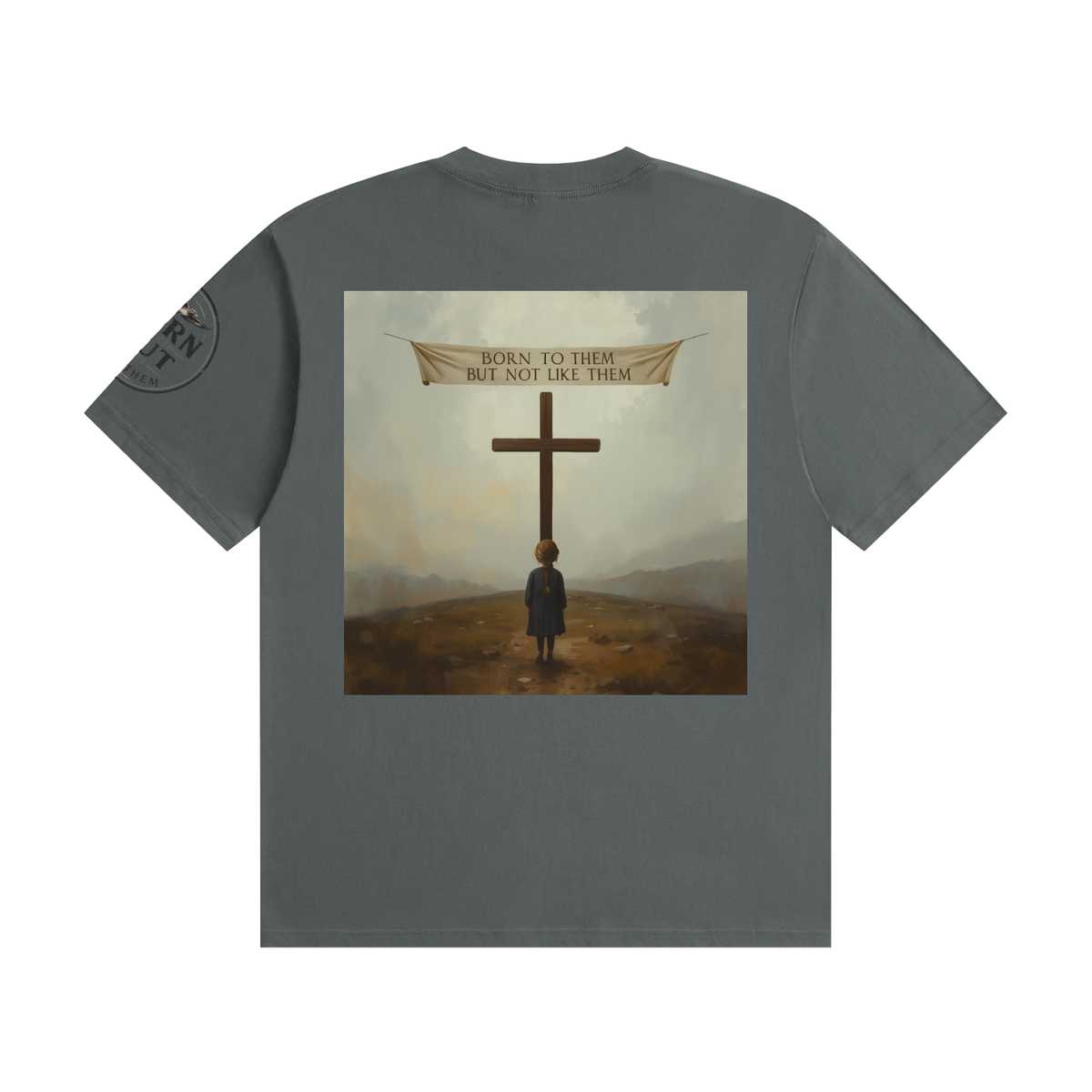 Unisex Seamless Cotton T-Shirt "cross my heart"