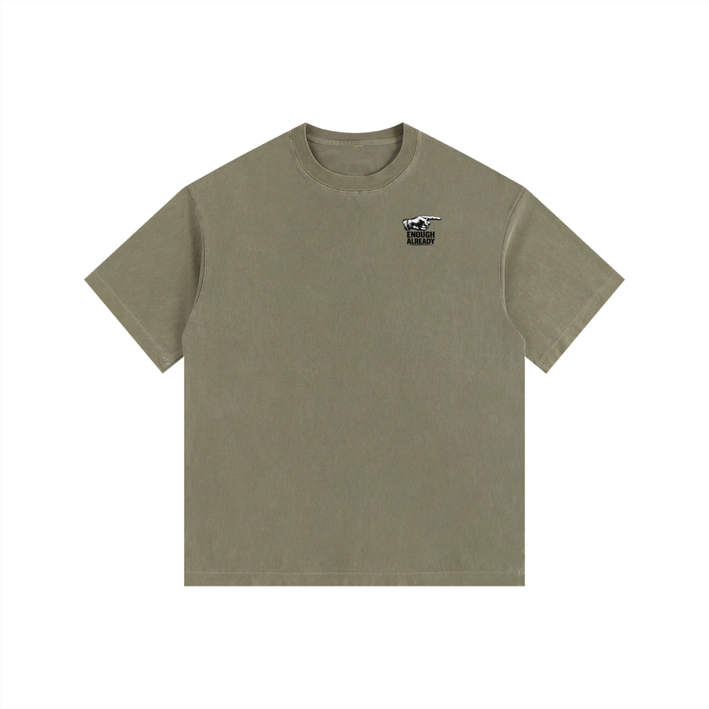 Vintage Washed Oversized Cotton T-Shirt