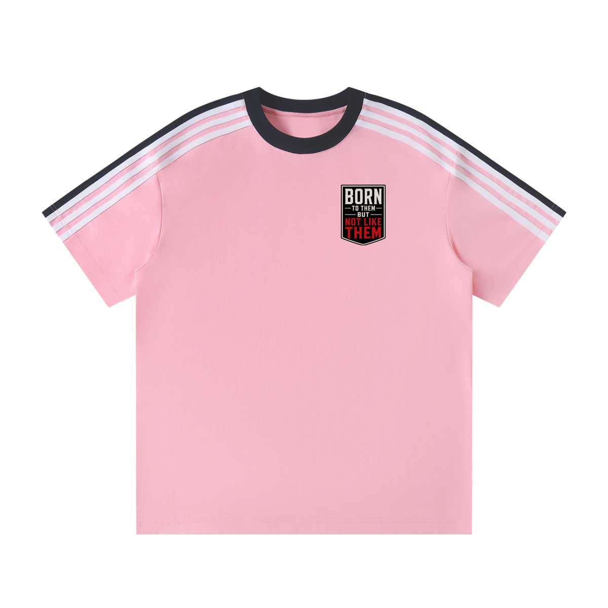 Unisex Colorblock Striped T-Shirt